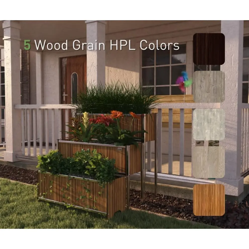 Foreman Raised Garden Bed on Wheels – Weather-Resistant Raised Garden Bed (36" x 24" x 27") with Drainage, Ideal Raised Garden B