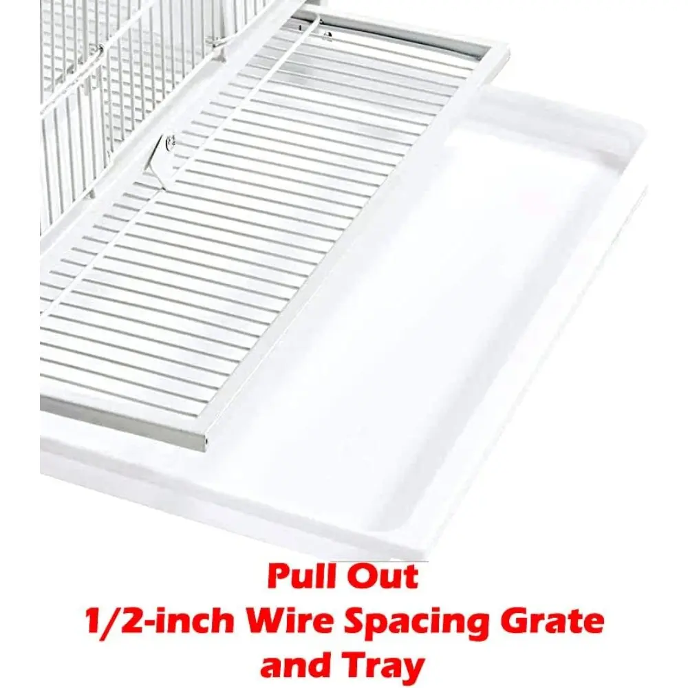 Single/Double/Triple Stackable Center Divided Breeder Breeding Bird Flight Double Rolling Cage for Aviaries Canaries Cockatiels