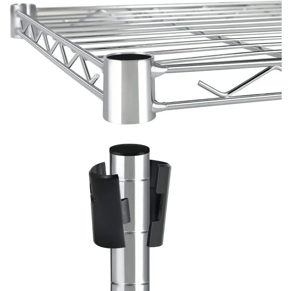 Heavy Duty 5-Shelf Storage Shelves, 1750Lb Loading Capacity, 35.43" W x 17.72" D x 70.87" H Adjustable Shelving Unit with Wheel