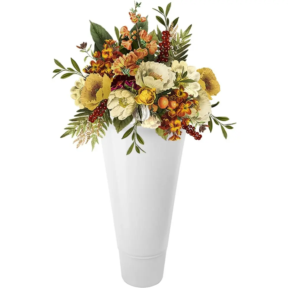 3 Tier Flower Display Stands with Wheels, Indoor Outdoor Plant Stand Metal Flower Shelf Flower Bucket Holder Heavy Duty Moving