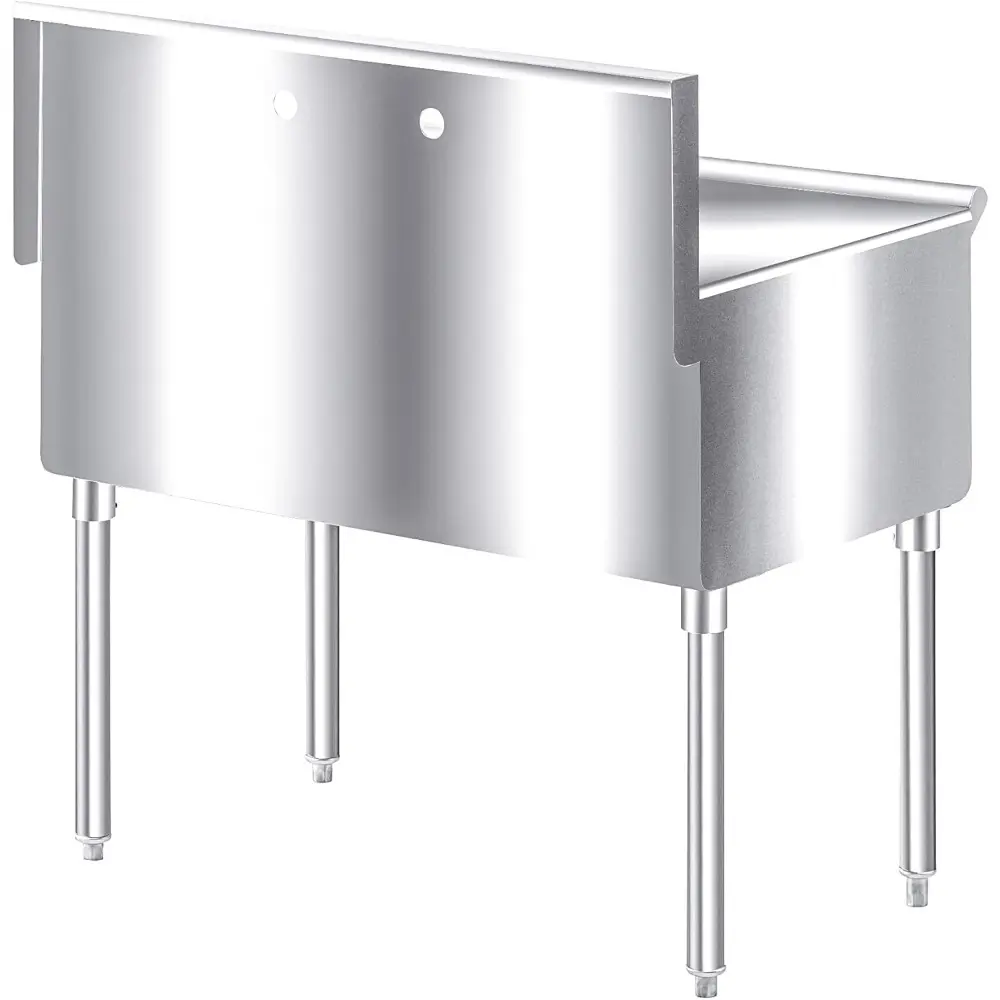 Commercial Stainless Steel Utility Sink 36" x 24" x 13", Free Standing Kitchen, Garage, Laundry, Restaurant, Outdoor Sink For 8"