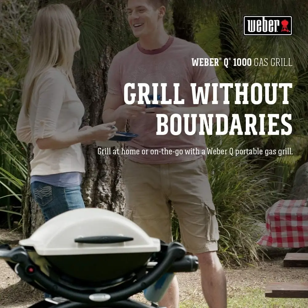 Q1000 Liquid Propane Grill, Chrome
