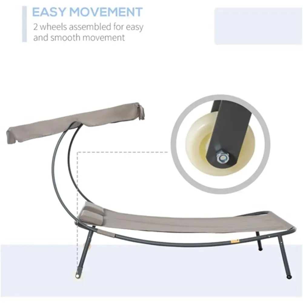 Folding Deck Chair/Beach Chair 2 Seater Outdoor Portable Leisure Nap Chair Camping Beach Lounger Sun Lounger with Headrest Sunsh