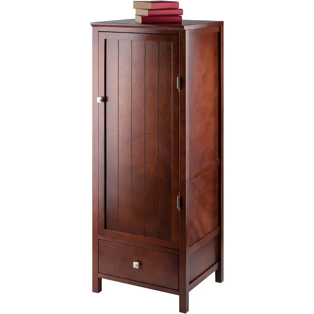 94402 Pantry Cupboard with Door, Antique Walnut