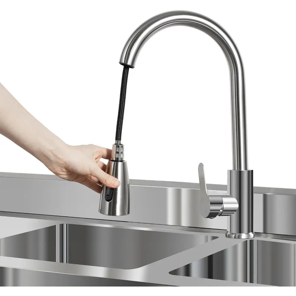 Commercial Grade Stainless Steel Prep & Utility Sink Double Bowl Free Standing Kitchen Sink with Workbench&Storage Shelves for L