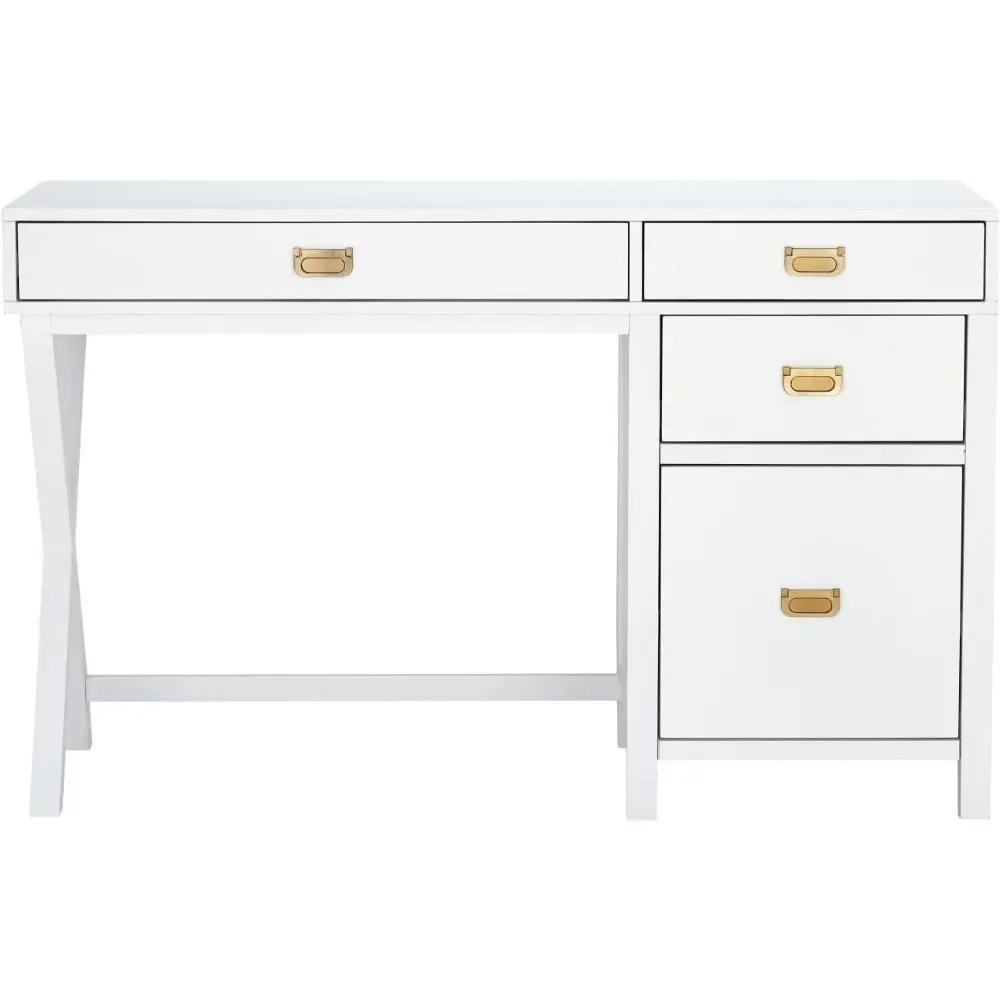 Peggy Side Storage Desk White