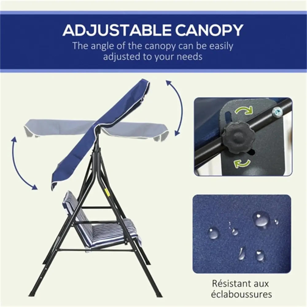 Outdoor Porch Swing, Sunshade and rain shelter, Courtyard Wind-Watching Chair, Courtyard Waterproof and dustproof Swing seat Cov