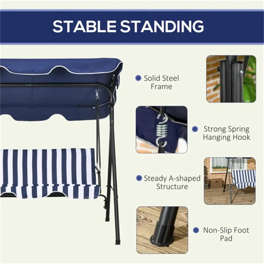 Outdoor Porch Swing, Sunshade and rain shelter, Courtyard Wind-Watching Chair, Courtyard Waterproof and dustproof Swing seat Cov