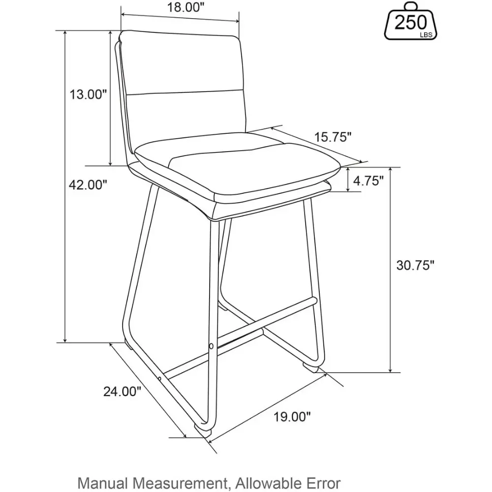 Modern Round Bar Table & Stools Set - Adjustable Height, Walnut Veneer Top, Brown Thick Leatherette Bar Stools, Bistro Table &