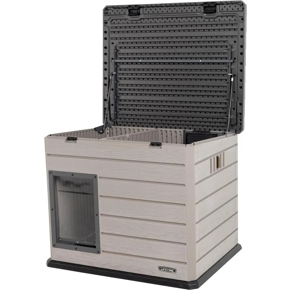 Deluxe Dog House, Weather Protected with Adjustable Vents, Ideal Shelter for Medium to Large Dogs