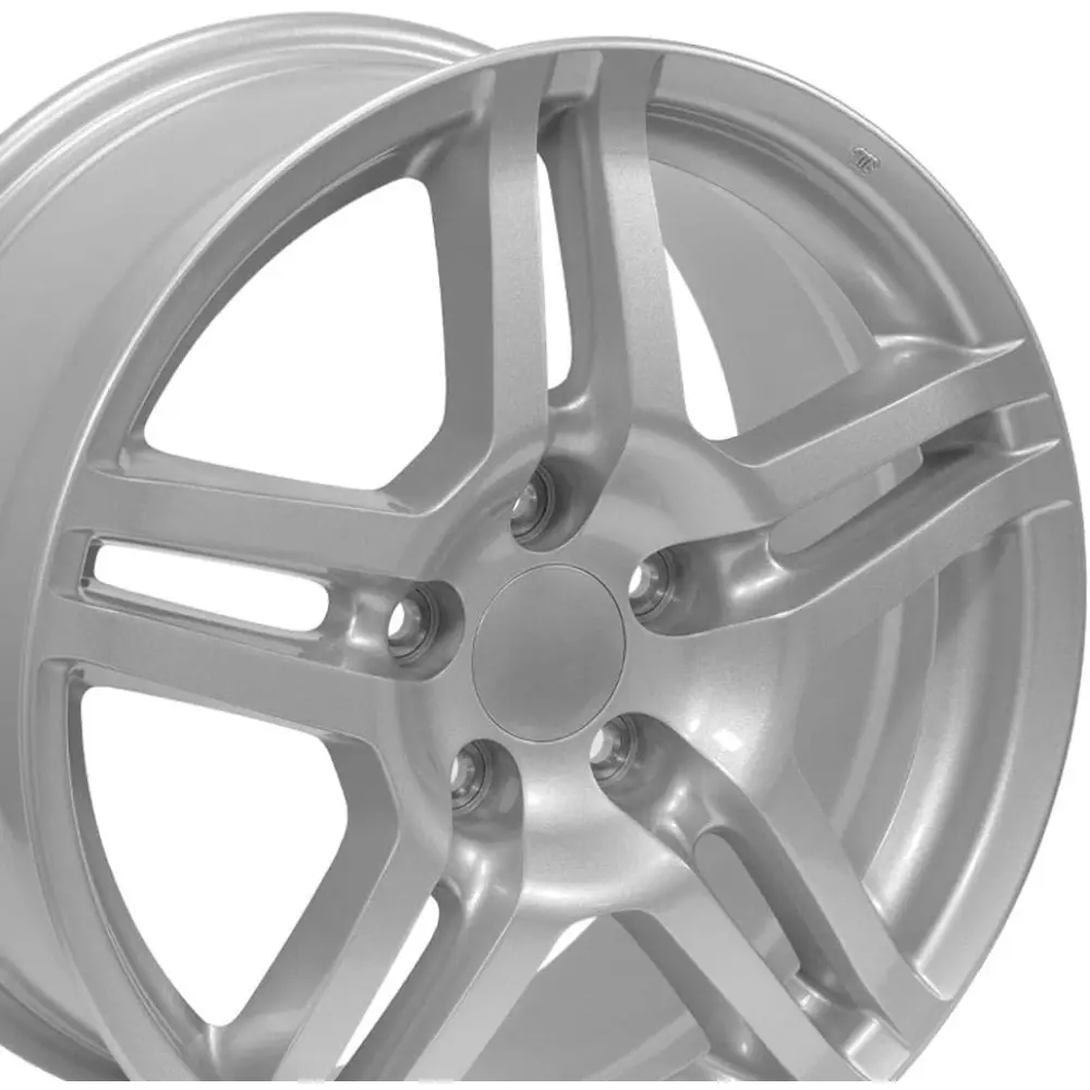 OE Wheels AC04 17 Inch Rim Fits TL Style 5x114.3 17x8 Gloss Silver - Hollander 71762 (1)