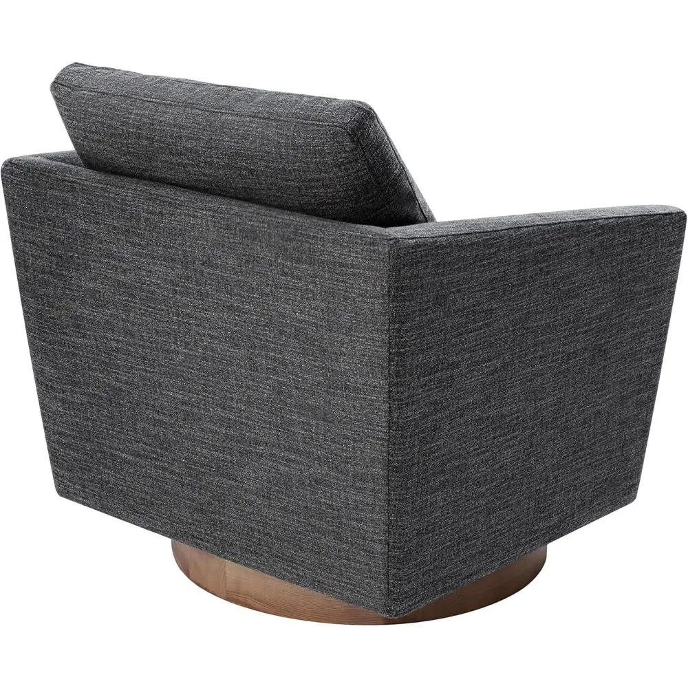 Watson & Whitely Swivel Accent Chairs for Living Room/Bedroom, Modern Armchair in Performance Fabric, Quarry Grey