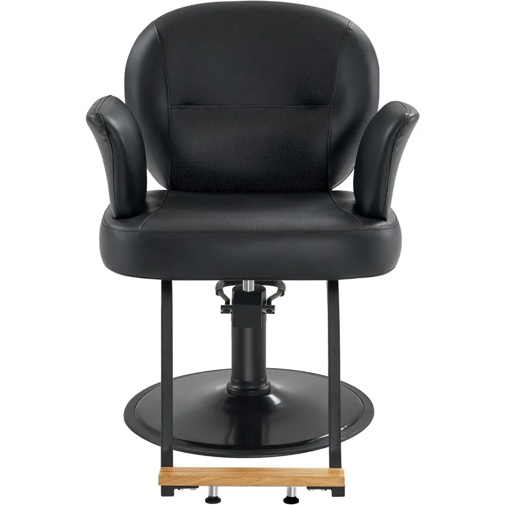 Hydraulic Salon Chair, Modern Ins Style Barber Chair for Hair Stylist, Breathable PVC Leather Beauty Spa Salon Styling Chair fo