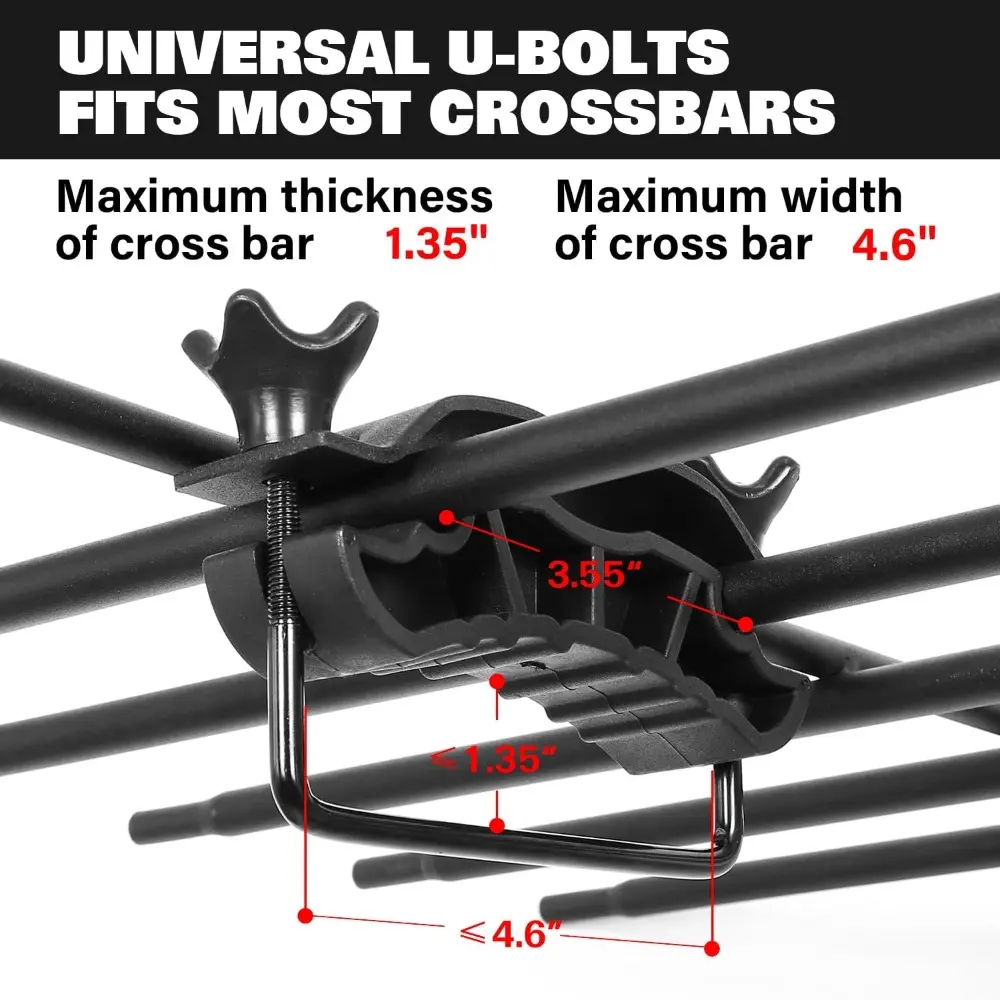 54" x 34" x 6" 200lb Heavy Duty Roof Rack Carrier Basket with Waterproof Bag, Cargo Net and Ratchet Straps, Universal Car Top L