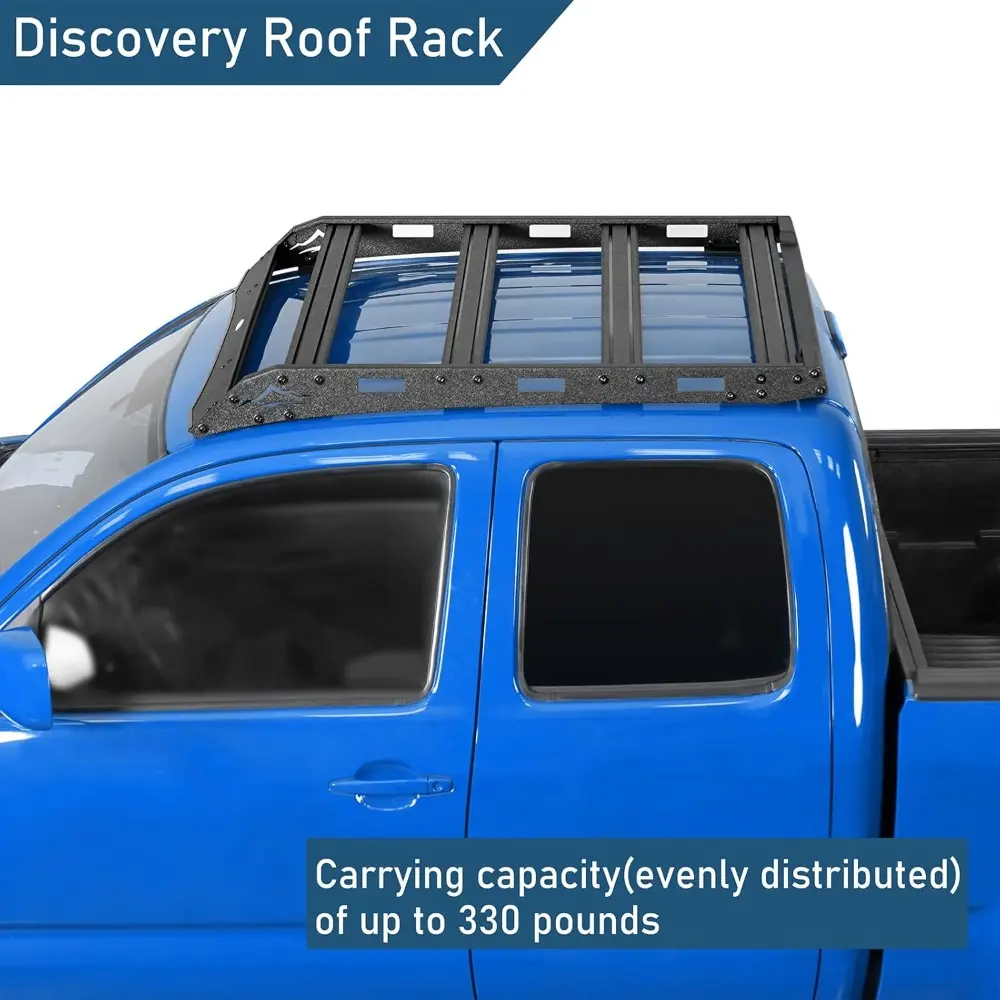 u-Box Access Cab Tacoma Roof Rack Top Cargo Crossbars Carrier Luggage Basket for Toyota Tacoma 2005-2023 2nd 3rd Gen Pickup Truc