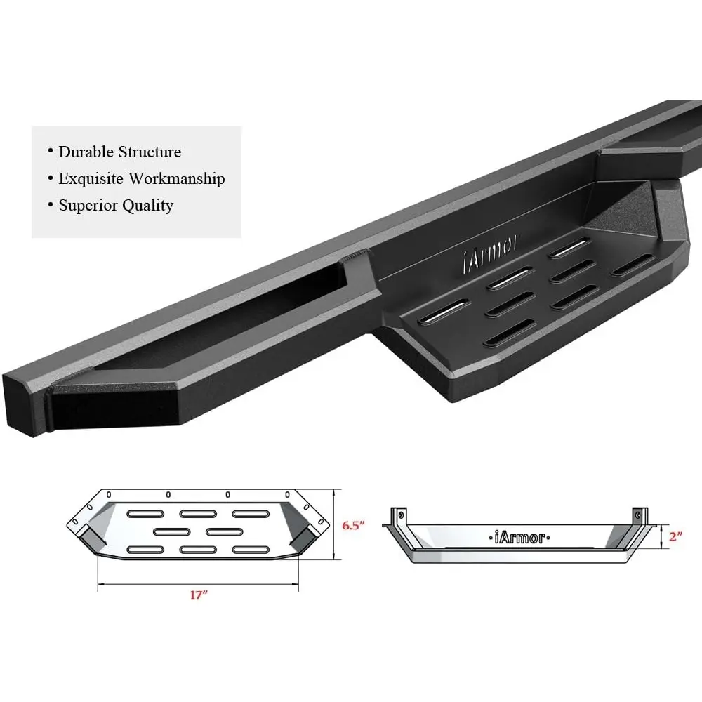 Stainless Steel Pocket Steps for Toyota Tundra 2022-2025 CrewMax Running Boards and Side Bars