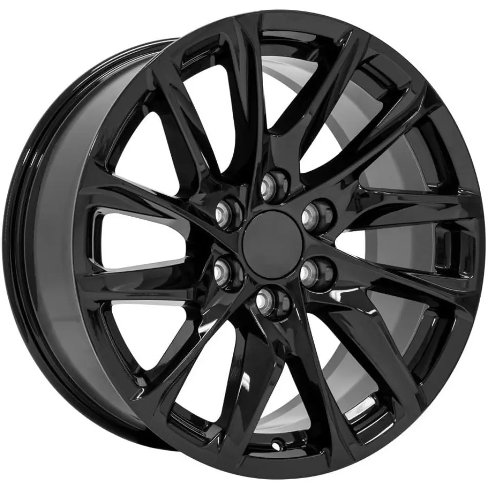 OE Wheels CA90 20 Inch Rim Fits Escalade Style 6x139.7 20x9 Gloss Black - Hollander 4875 (1)