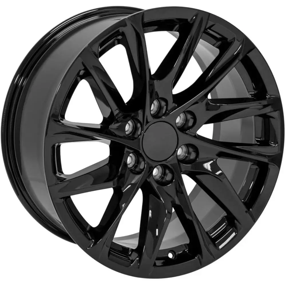 OE Wheels CA90 20 Inch Rim Fits Escalade Style 6x139.7 20x9 Gloss Black - Hollander 4875 (1)