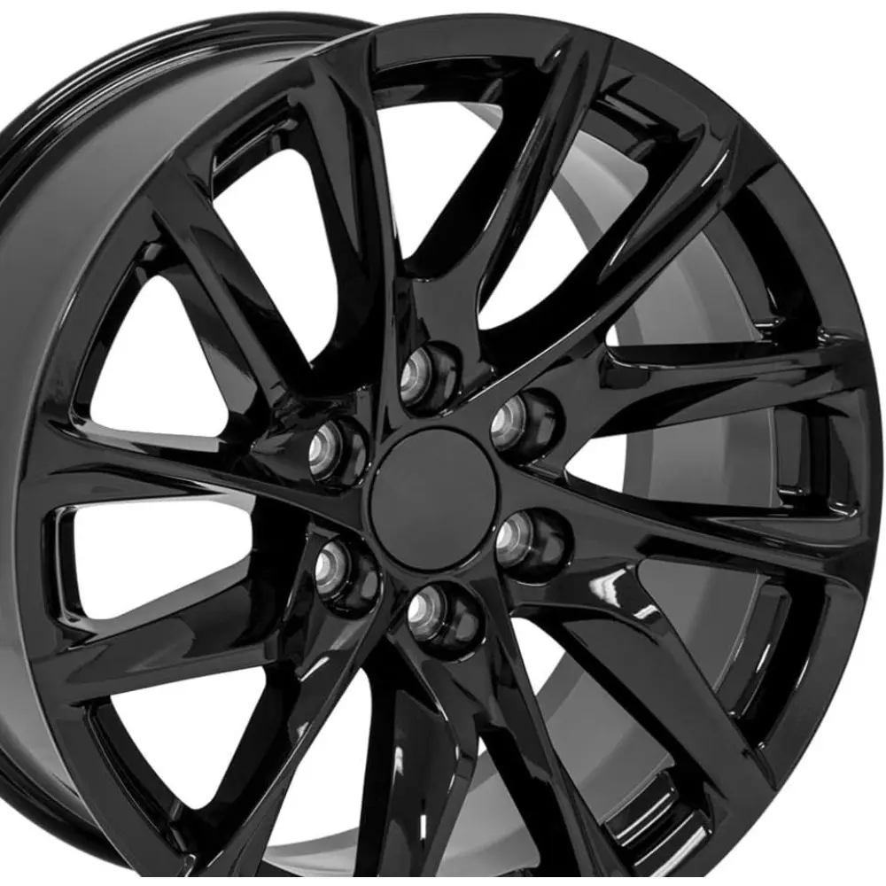 OE Wheels CA90 20 Inch Rim Fits Escalade Style 6x139.7 20x9 Gloss Black - Hollander 4875 (1)