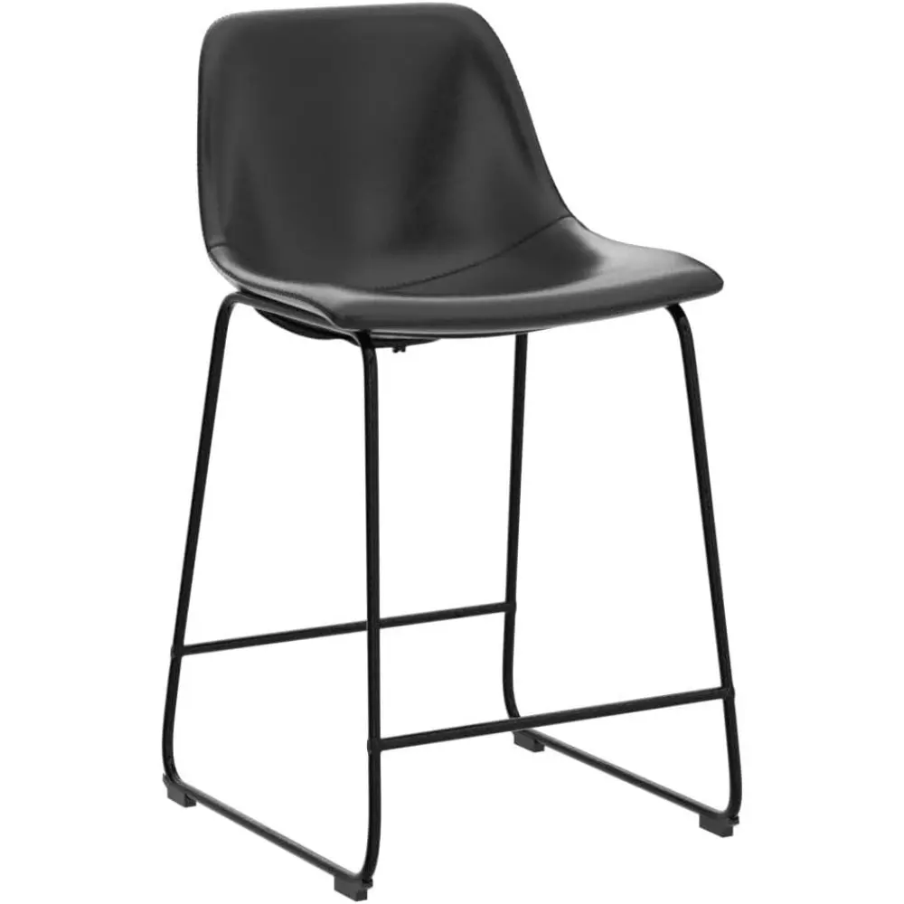 Set of 4 TAVR Faux Leather Dining Chairs, Armless Counter Height, Supports up to 500 lbs, Ideal for Home Kitchen and Dining Room