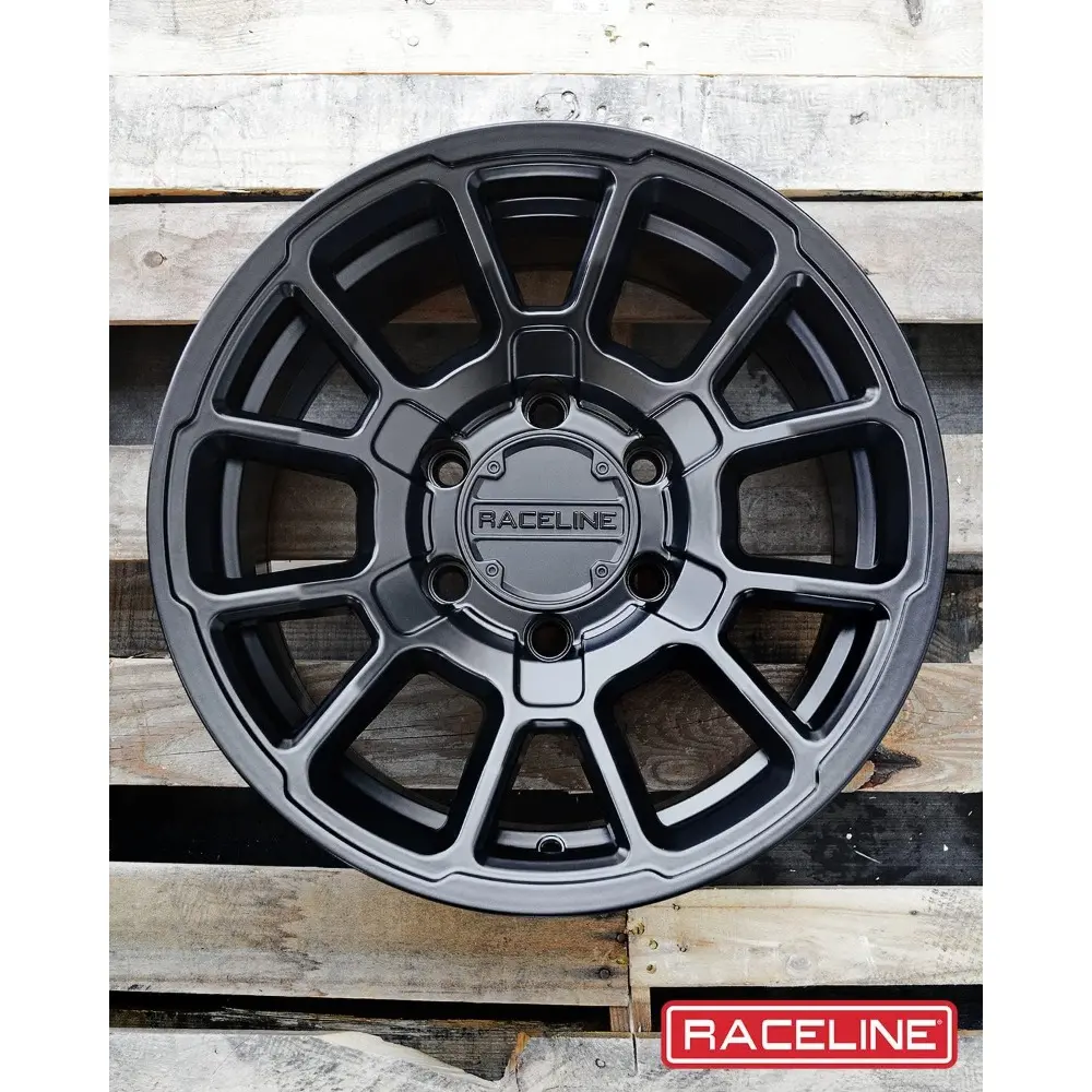 Wheels 950B GAUGE Wheel Satin Black 15X8"5X139.7 Bolt Pattern -24mm Offset/(3.5"B/S) Split Spoke Aluminum Passenger Car Wheels,