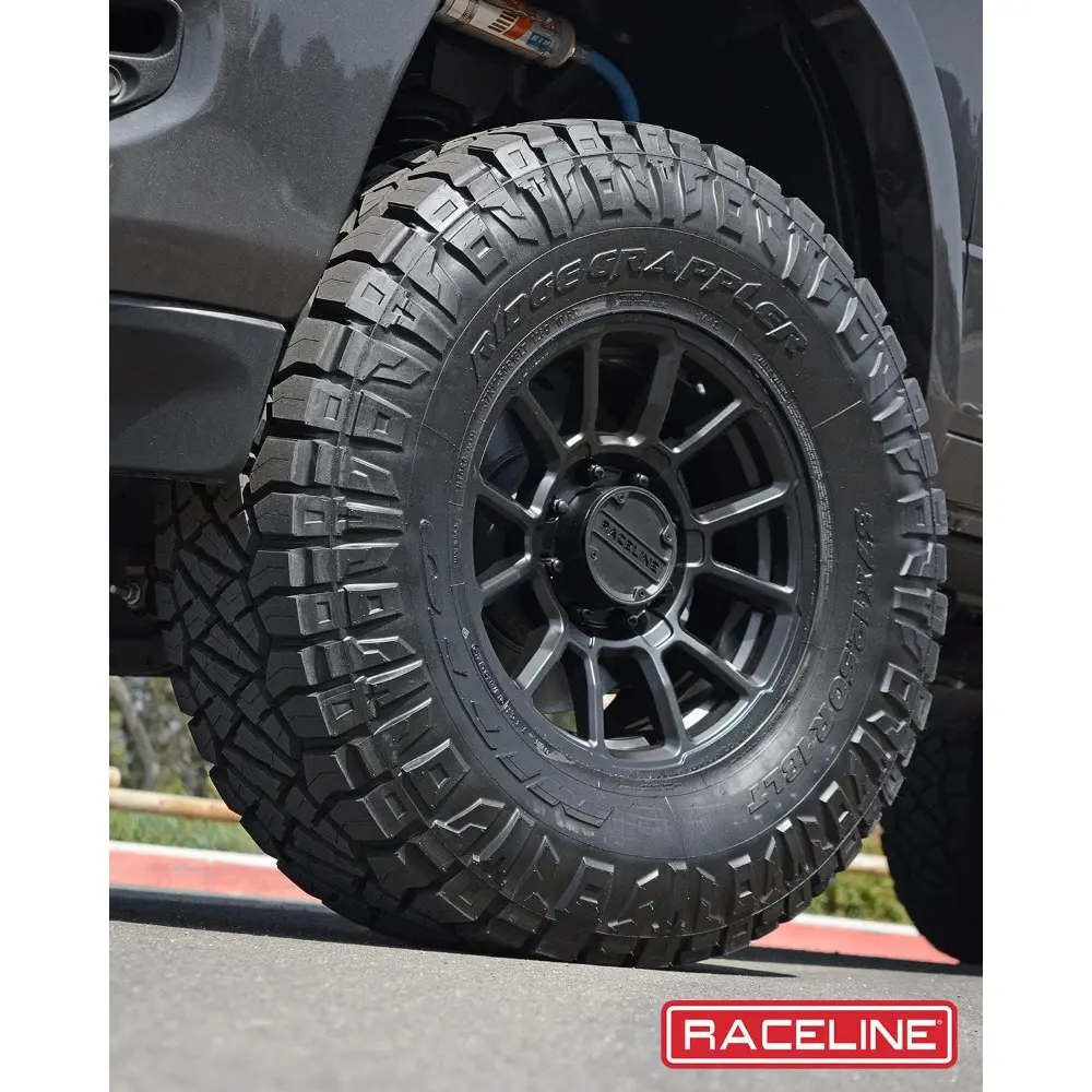 Wheels 950B GAUGE Wheel Satin Black 15X8"5X139.7 Bolt Pattern -24mm Offset/(3.5"B/S) Split Spoke Aluminum Passenger Car Wheels,