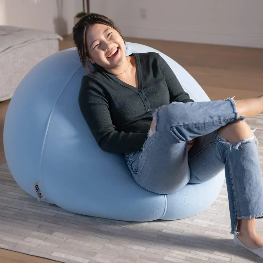 Pod X Small Bean Bag Lounger Chair for Adults and Teens with Filling, Soft, Plush, Comfy, Sensory Lounge Beanbag, Washable Cove