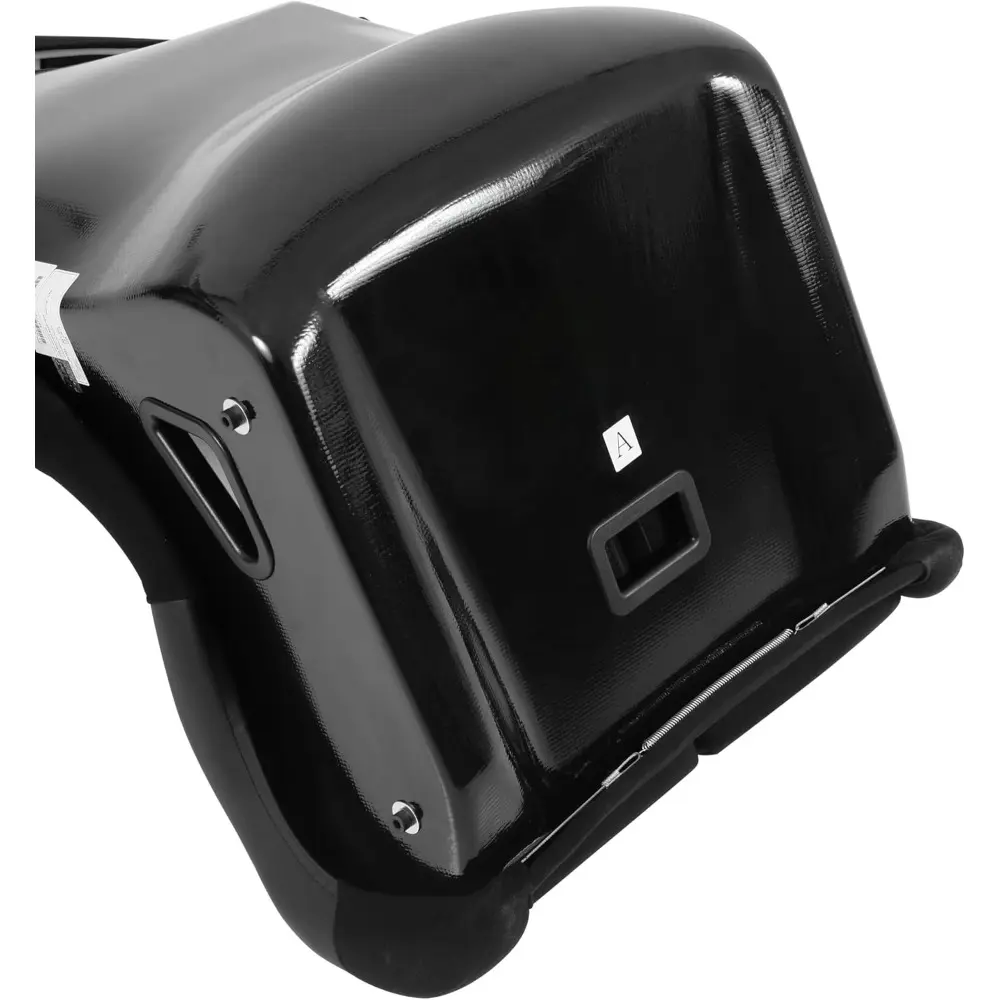 96886689RQP Seat Non-Reclining FIA 17in Harness Openings Fiberglass Black Fabric
