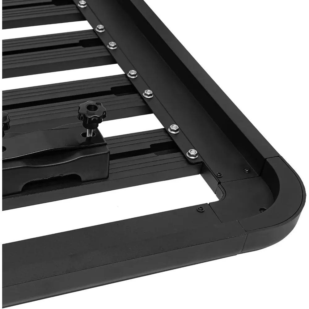 63x47.2In Car Roof Rack 440LBS Capacity Platform Rack Luggage Aluminum Alloy Roof Rack Platform with Cargo Carrier Set & Crossba