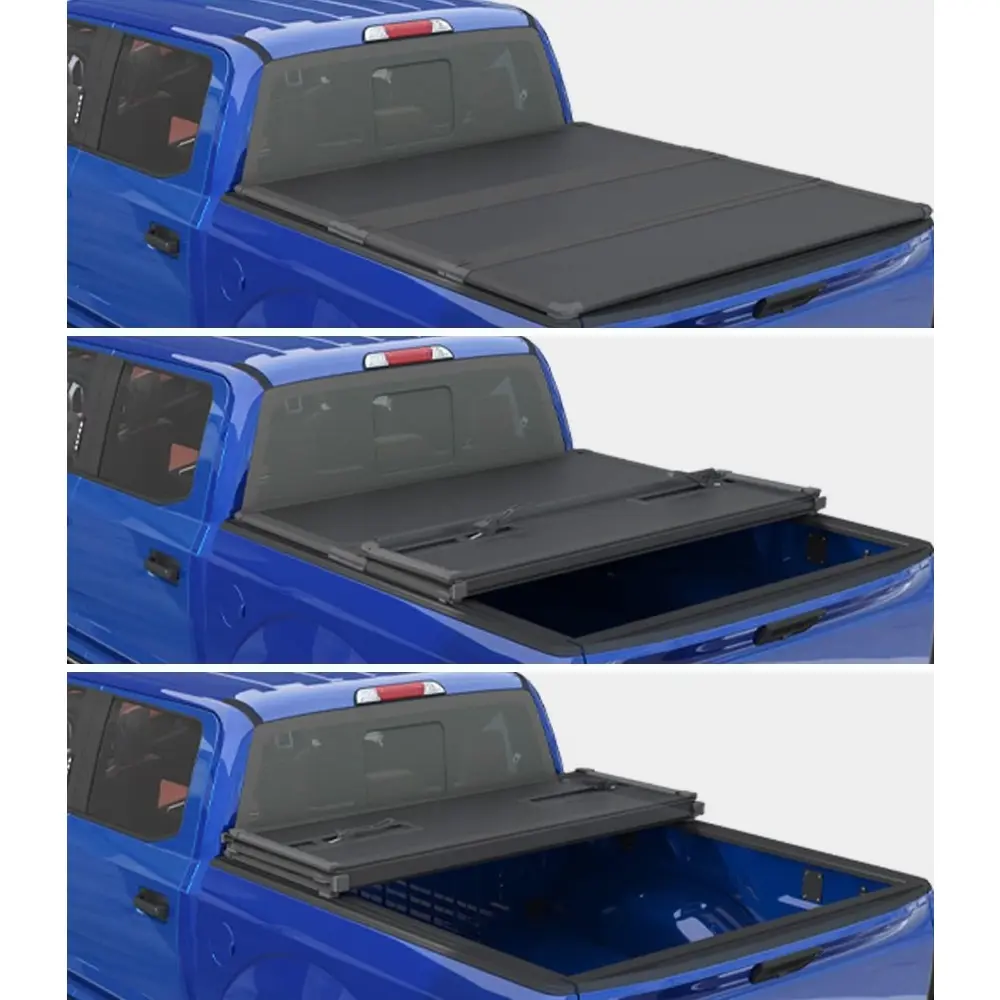 Professional FRP Hard Tri-Fold Truck Bed Tonneau Cover for 2017-2025 Titan w/o Titan Box 6.5ft (78.7") Bed |for Models with or