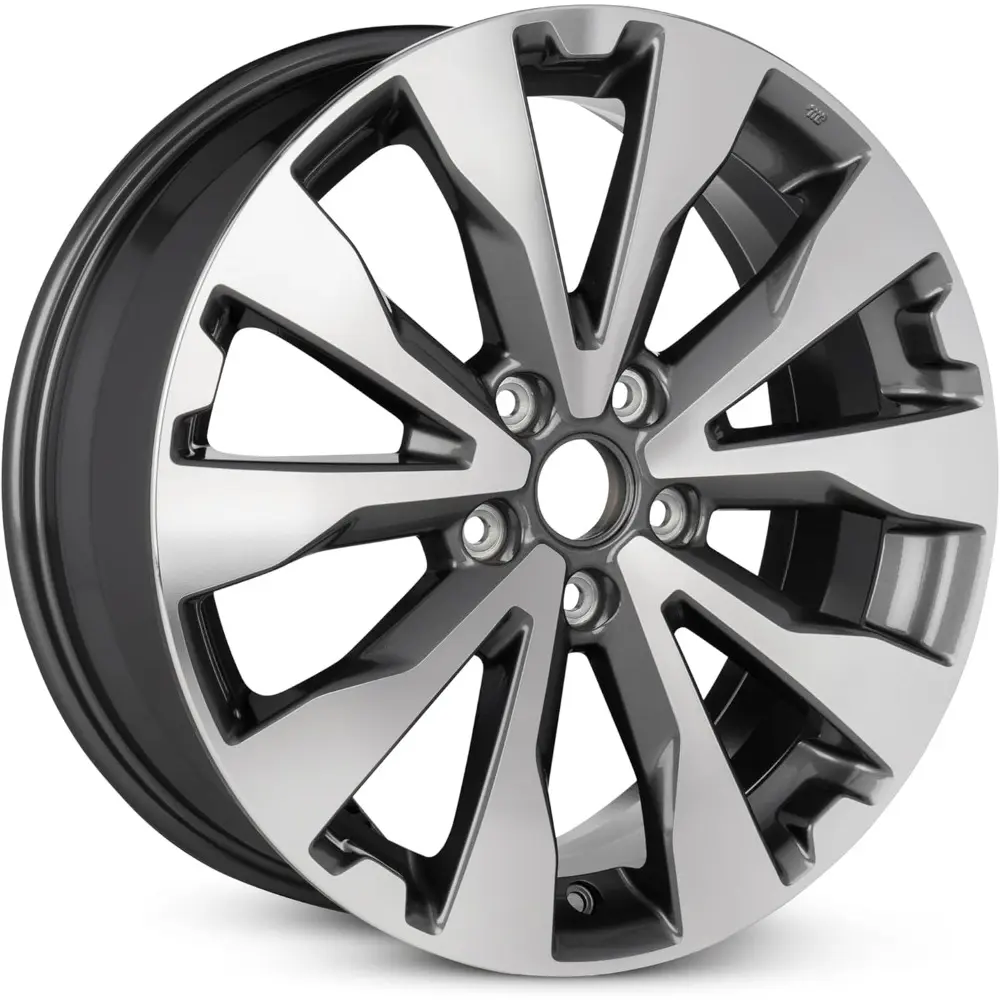 For 2018-2021 Subaru Forester 18 Inch Machined Face with Painted Inlay Gray Rim - OE Direct Replacement - Road Ready Car Wheel