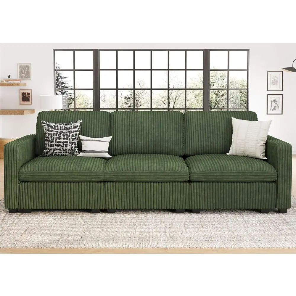 Modular Sectional Sofa with Storage Ottoman, Oversized Cloud Couch Sectional with Extra Deep Seat, Comfy 3 Seater Sectional Cou