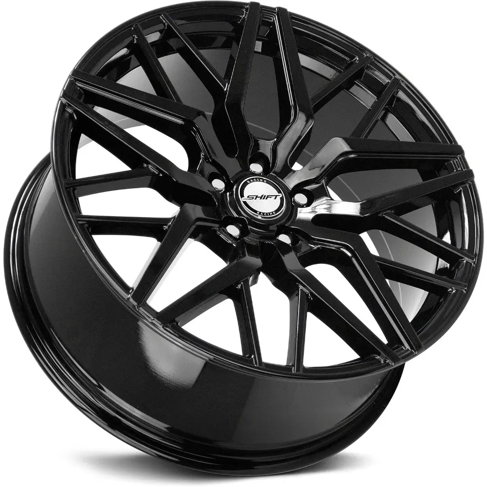 Spring Custom Wheel - 20x8.5, 35 Offset, 5x114.3 Bolt Pattern, 73.1mm Hub - Gloss Black Rim