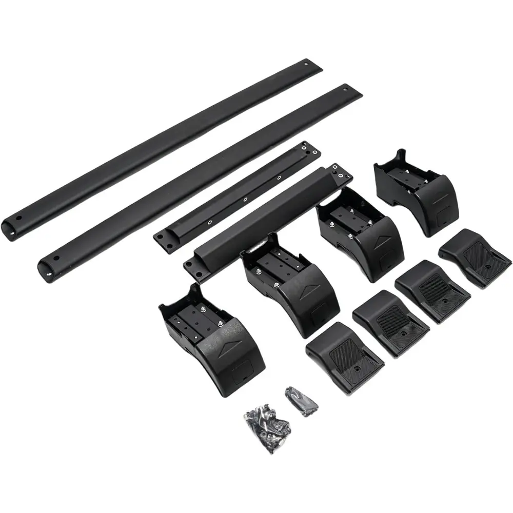 Rear Extensions Roof Rack Cross Bars & Side Ladder & Side Box for 2021-2025 Ford Bronco Hard Top Rooftop Cargo Accrssories Lugga
