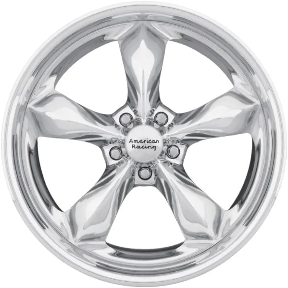 VN425 TORQ THRUST SL 17x8, Bolt Pattern: 5x4.5/, Offset: 0, POLISHED, set of 1