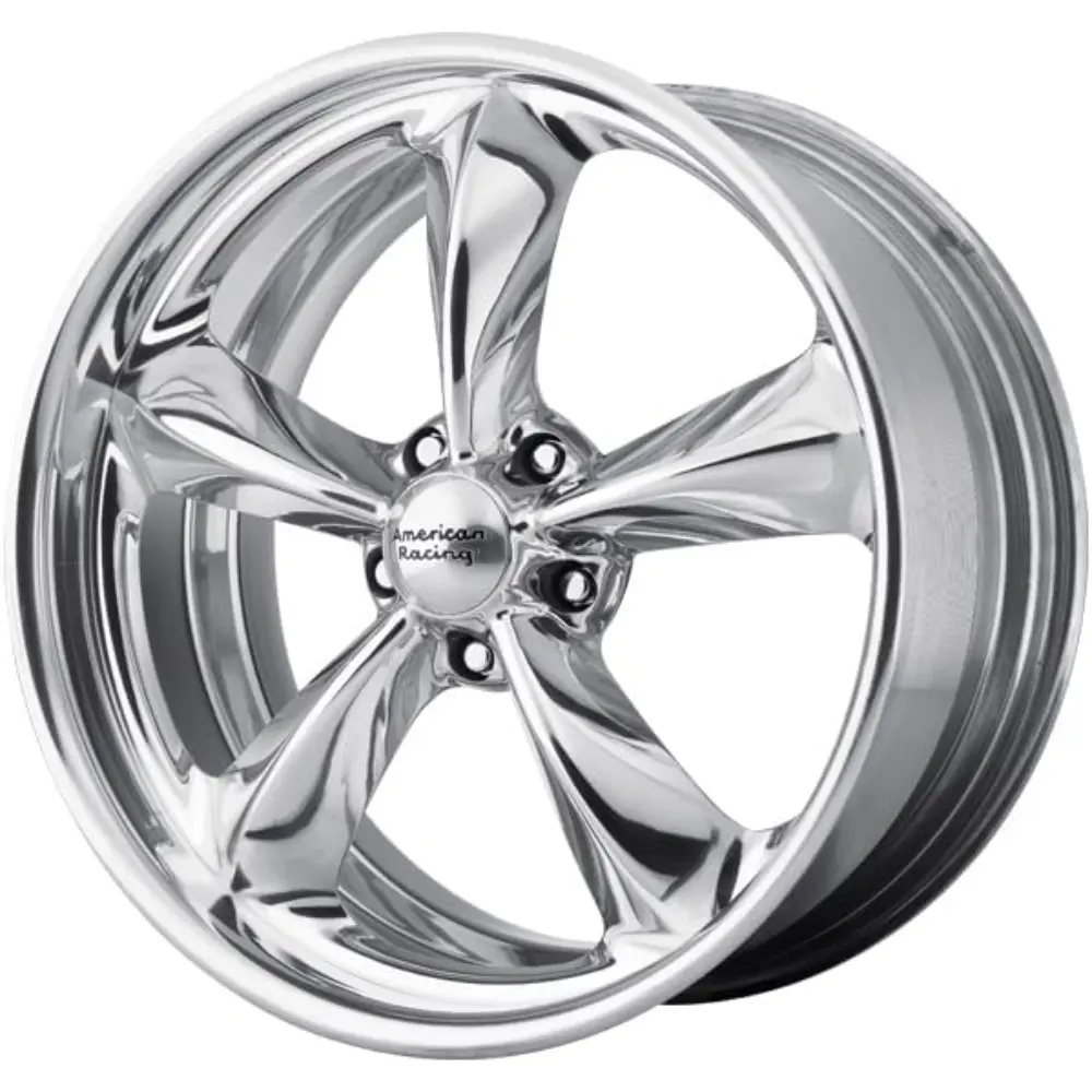 VN425 TORQ THRUST SL 17x8, Bolt Pattern: 5x4.5/, Offset: 0, POLISHED, set of 1