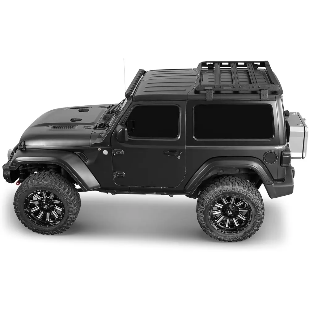 u-Box Roof Rack 2-Door Wrangler JL Aluminum Cross Bar Overland Cargo Carrier for 2018-2025 Jeep Wrangler JL 2 Door w/Hard Top