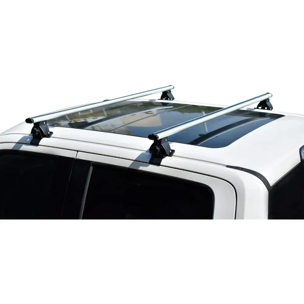 Black Horse Traveler Cross Bar Silver Compatible with 2013-2025 Ram 1500|2015-2025 Ford F-150|2013-2025 Chevrolet Silverado 1500
