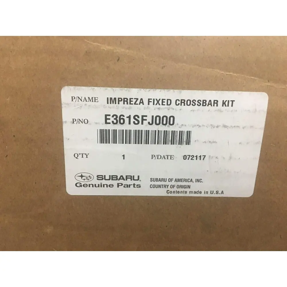 2012-2016  Impreza Fixed Roof Rack Kit Cross Bar Set E361SFJ001 Genuine oe