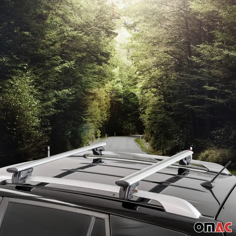 Aluminium Roof Racks Cross Bars Carrier for VW Jetta SportWagen 2011-2014 Gray 2 Pcs Anti-Theft for Travel Kayak Canoe Surf Ski