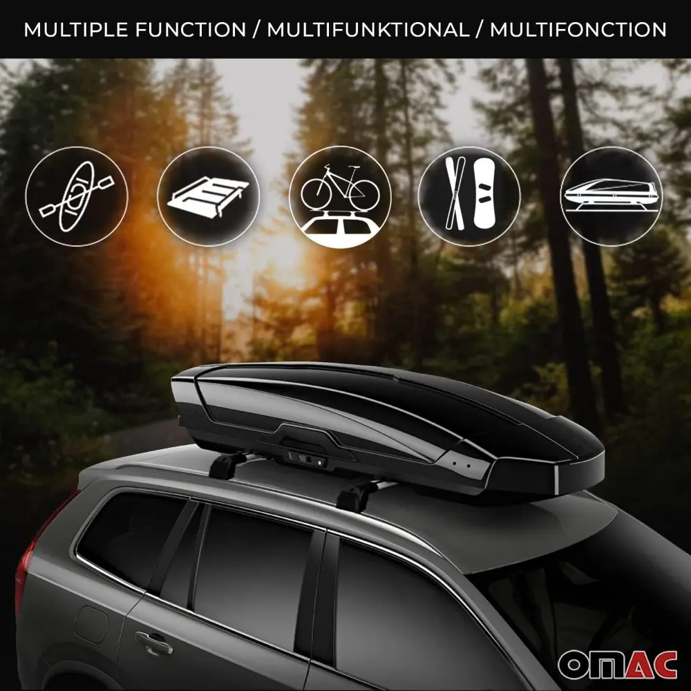 Fix Points Roof Racks Cross Bar for BMW 3 Series G20 G80 2019-2025 Alu Black