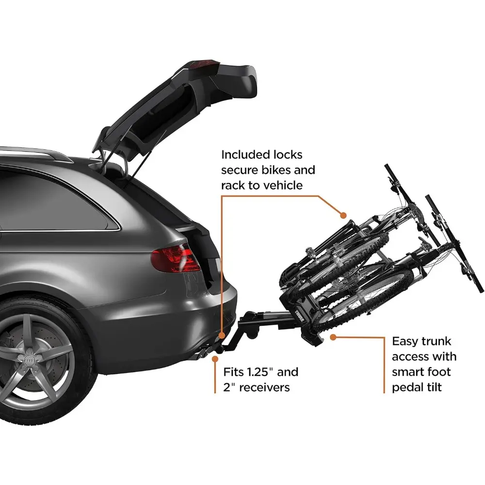 EasyFold XT 2 Hitch Bike Rack , Black