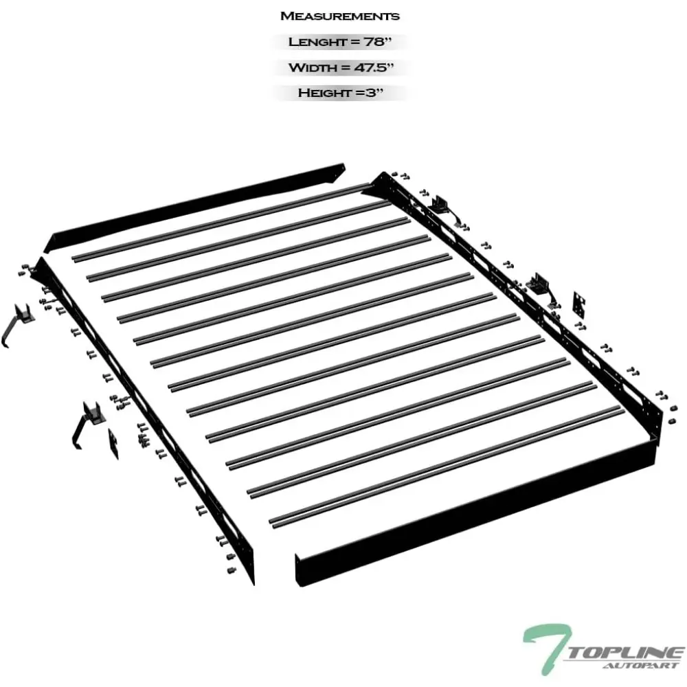 7422441886839 Compatible with 2014-2018 BMW X5 F15 Black Modular Window Frames Roof Rack Cargo Basket Luggage Carrier with Wind