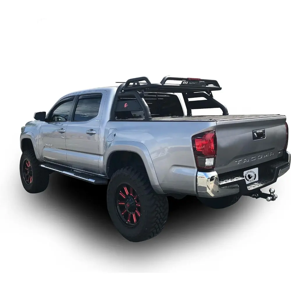 Black Horse Atlas Roll Bar Black Compatible with 2015-2023 Toyota Tacoma-ATRB-TOTAB