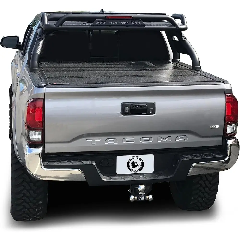 Black Horse Atlas Roll Bar Black Compatible with 2015-2023 Toyota Tacoma-ATRB-TOTAB