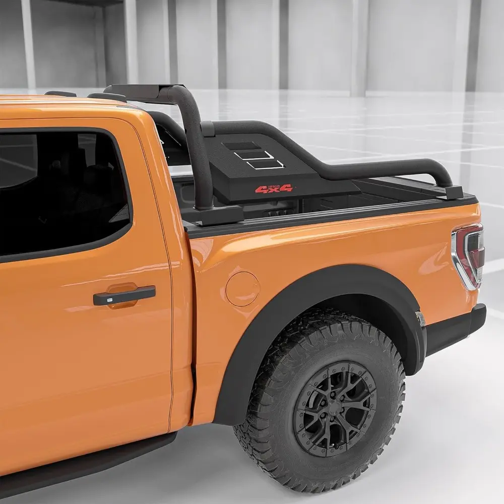 Truck Bed Roll Bars, Universal Adjustable Chase Rack Sport Bar for Full-Sized & Mid-Sized Trucks Compatible with Ford F-150/F-25
