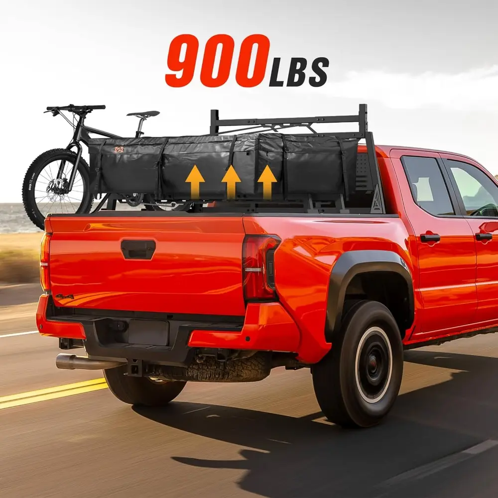 Truck Bed Rack Adjustable Roll Bar Compatible with Ford F150/ Titan/Silverado 1500 & GMC Sierra 1500/ Frontier/Toyota Tundra/Che