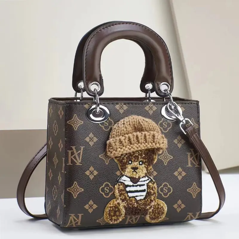High Quality Women's Pu Leather Shoulder Bags Fashion Print Casual Crossbody Bags for Women Luxury Designer Handbags and Purses