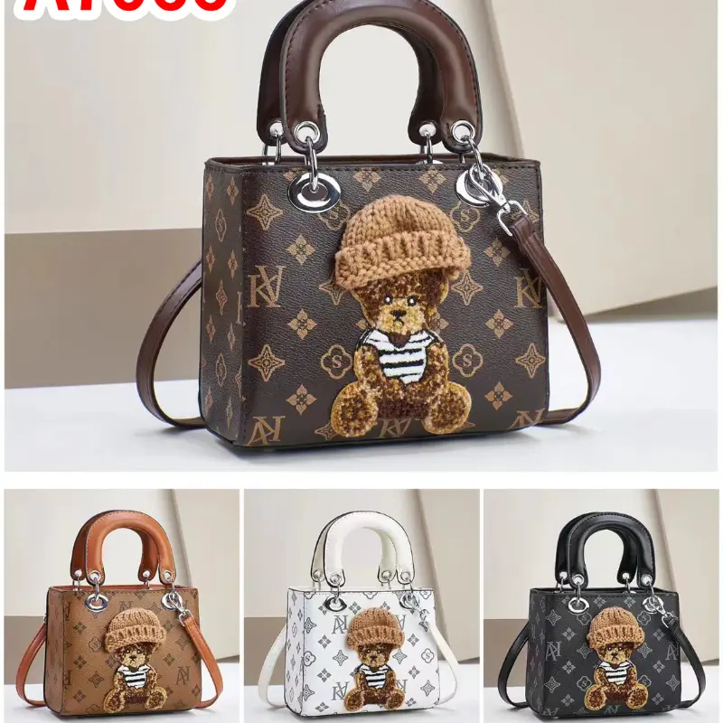 High Quality Women's Pu Leather Shoulder Bags Fashion Print Casual Crossbody Bags for Women Luxury Designer Handbags and Purses