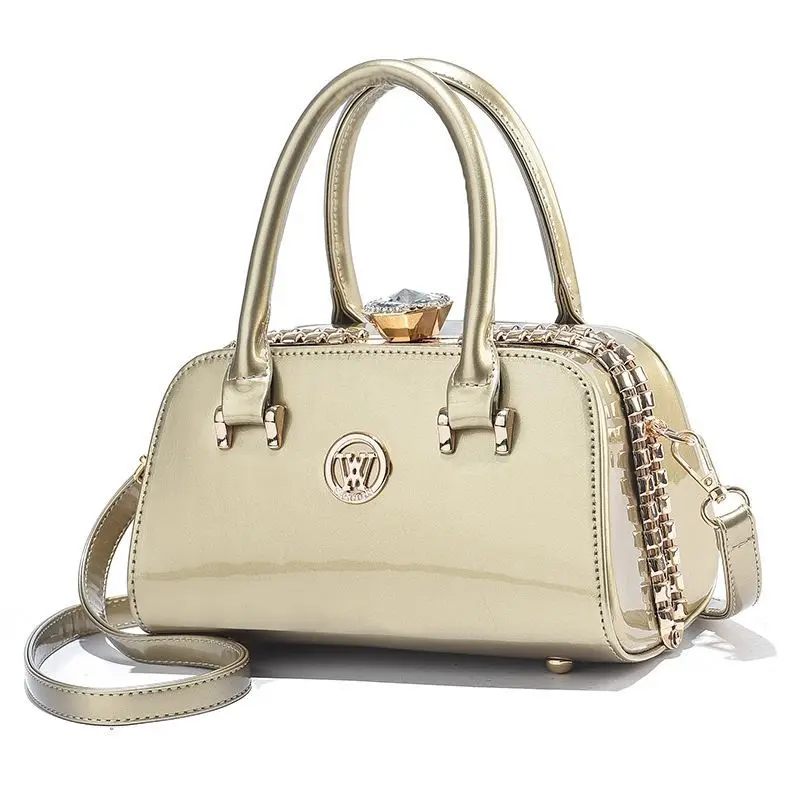 Luxury Brand Designer Women's Handbag High Quality Single Shoulder Bag Steel Frame Leather Crossbody Bag Classic Retro Tote bag